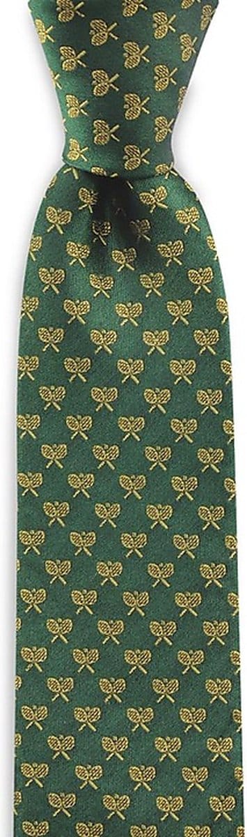 We Love Ties - Stropdassen - Stropdas Toni Tennis - groen / geel