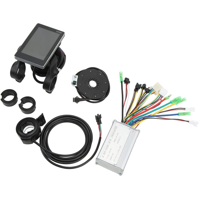 15A Elektrische Fiets Controller Kit met LCDGD06 Meter 130X Schakelaar 8C Trapsensor voor 350W 250W gray
