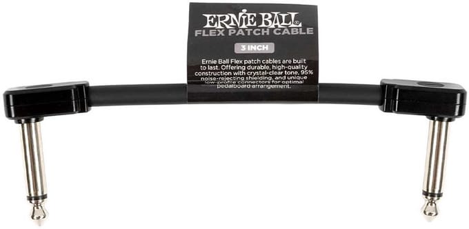 Ernie Ball 6438 Flex Patch Cables Patchkabel Zwart 7.5cm