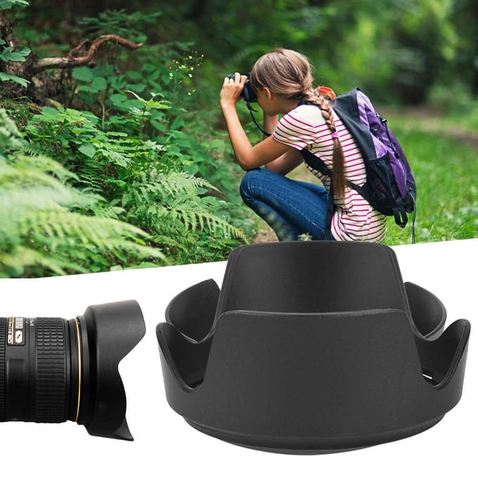 HB-39 Camera Mount Zonnekap voor Nikon AF S DX16-85mm f3.5-5.6G ED VR Lens black