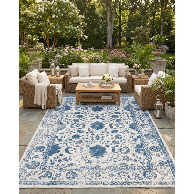 Muratap Buitenkleed brussels vintage creme- 240x340 cm