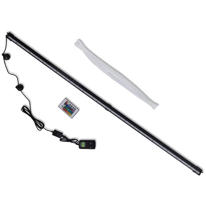 vidaXL - LED-aquariumlamp - met - bubbels - RGB - 107 - cm