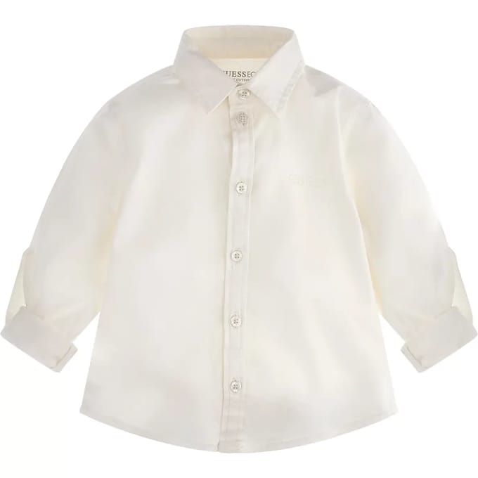 Langarm popeline blouse voor baby Guess