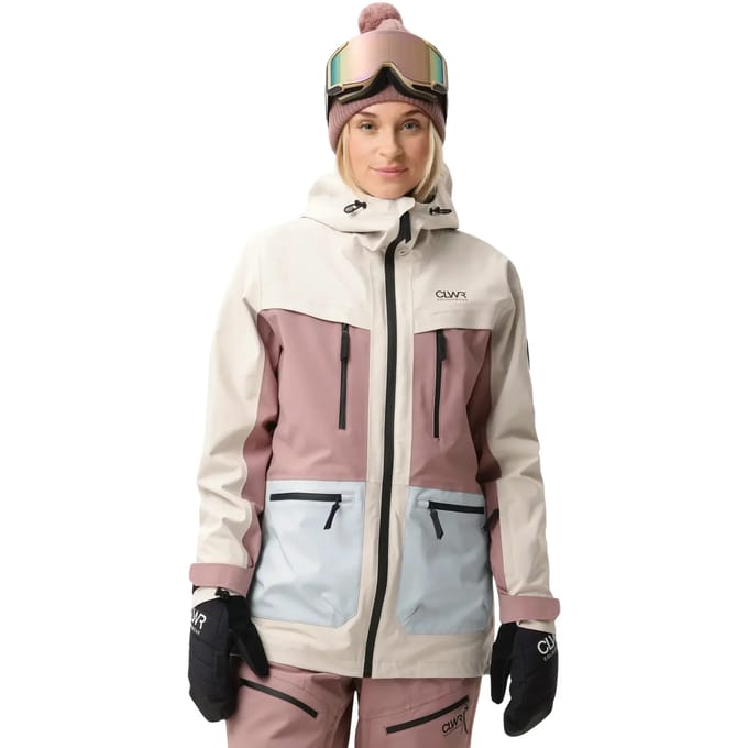Colourwear Transfer Ski/snowboard jas Dames Taupe dessin L/40