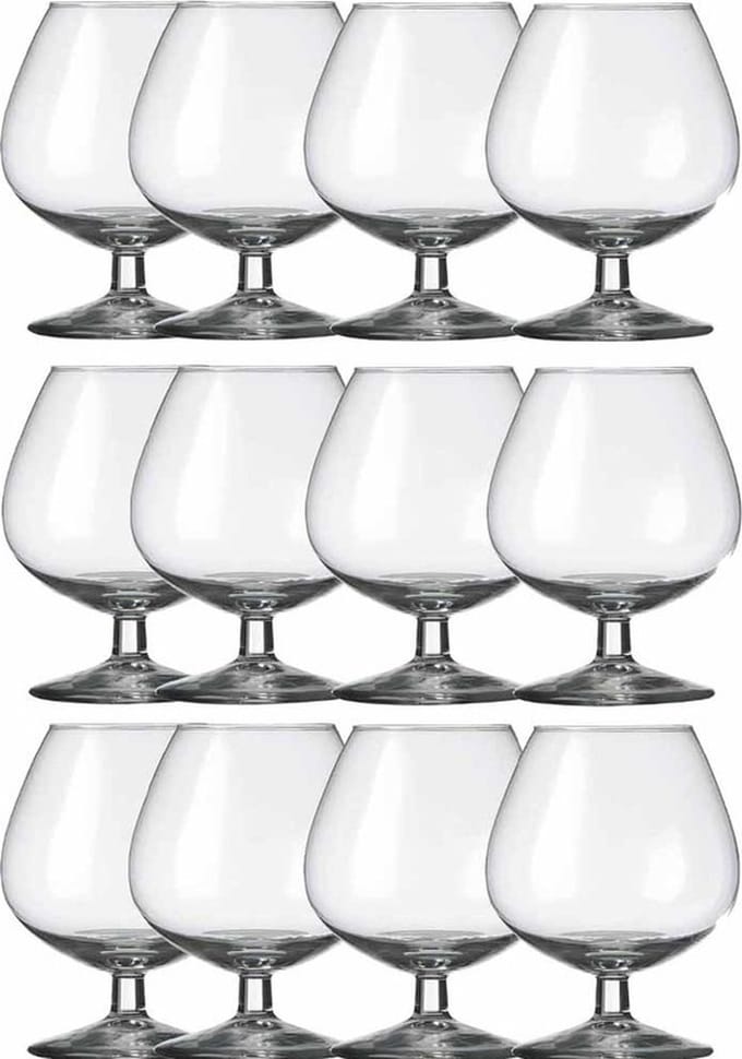 12x Cognacglazen transparant 800 ml Specials