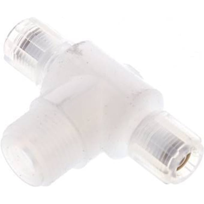 6X4Mm & G3/8'' PFA T-Vormige T-Stuk Snij Fitting Met Buitendraad 10 Bar