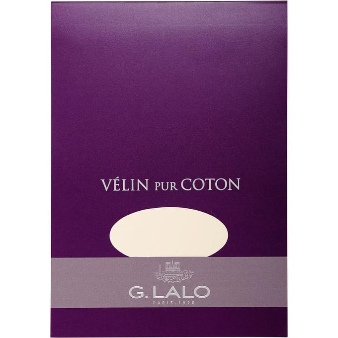 a5 notitieblok met 40 vellen G.Lalo Velin pur Coton