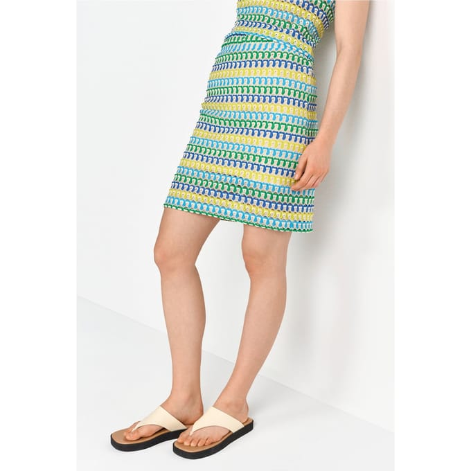 Rich & Royal Raschel Skirt White Stone Größe: M | Miniröcke Outlet | Damen | Weiß