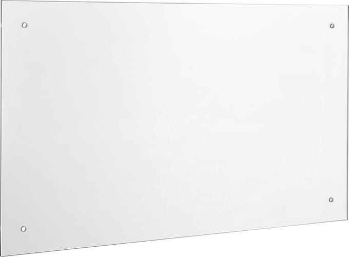 Achterwand spatscherm glas keuken 90x50 cm transparant