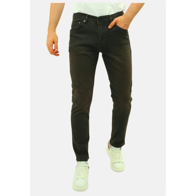 Jeans Heren Regular Fit - Heren Jeans Stretch - MM-R-16 - Bruin