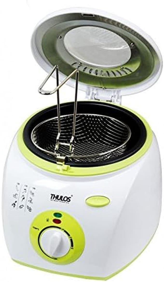 Elektrische friteuse 2 liter 1300 watt met thermostaat en deksel