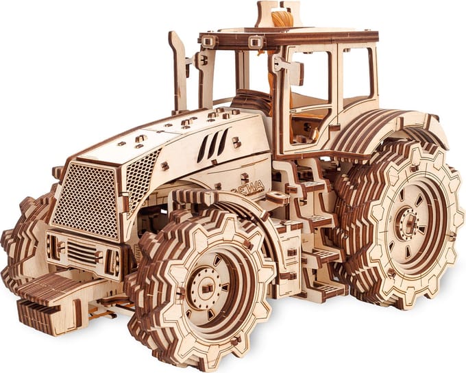 Eco-Wood-Art Tractor - Houten Modelbouw