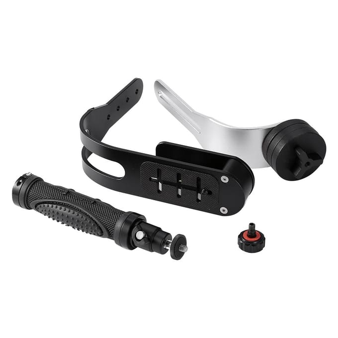 PRO Handheld Steadycam Videostabilisator voor Digitale Camera Camcorder DV DSLR SLR wit