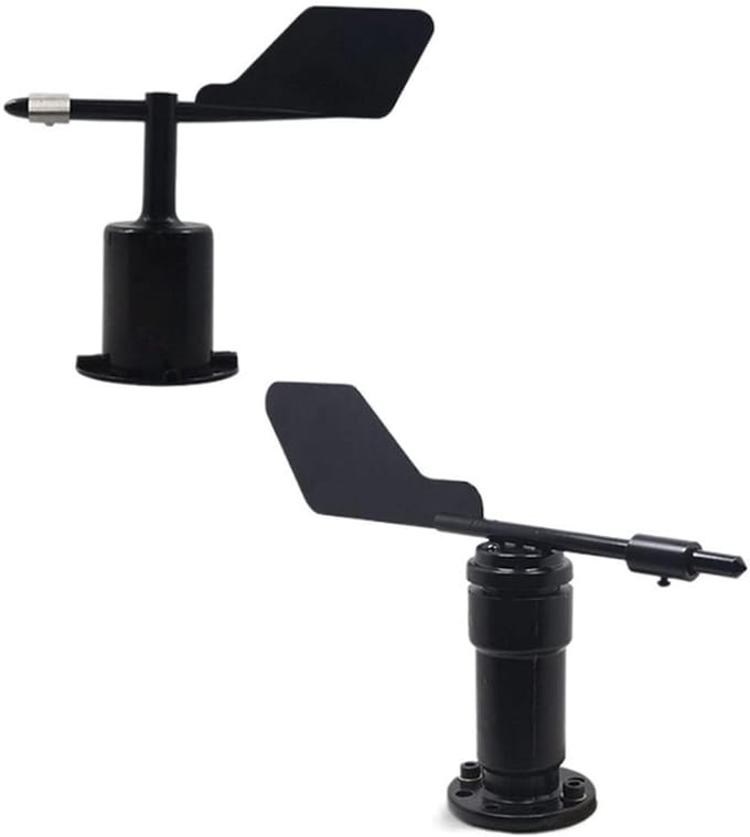 Weerstation Wind Sensor - Windmeter Anemometer - Weersomstandigheden Monitoren - Draadloze Buitensensor - 5-in-1 Sensor - Grijs