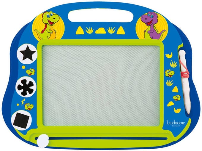 Dinosaurs Magnetisch Meerkleurig Tekenbord met accessoires A5 Formaat