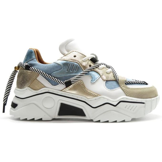 Dames Sneakers Dwrs JUPITER Denim Champagne/Jeans - maat 36