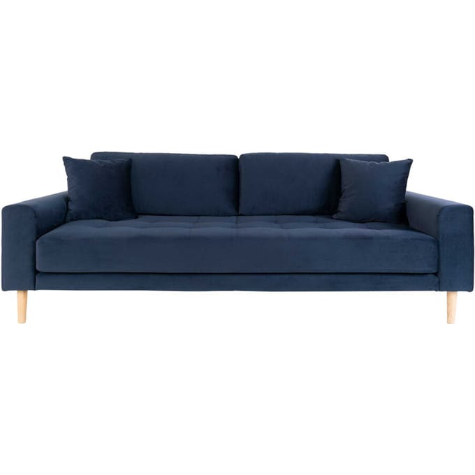 House Collection Velvet 3-zitsbank Milo Donker Blauw