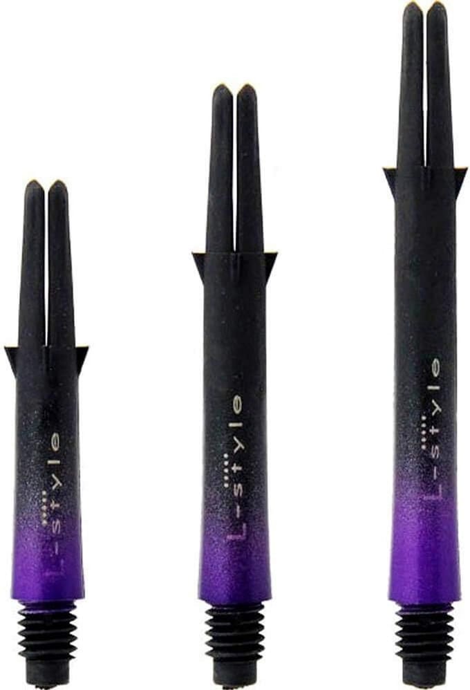 Twee-Tone Carbon Dartshafts Kort en Extra Sterk - Paars