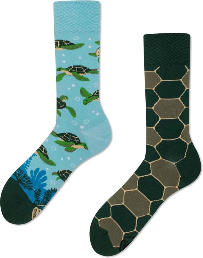 Many Mornings unisex sokken - Turtle Time - Unisex - Maat: 43 - 46
