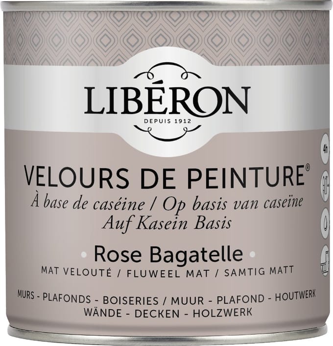 Liberon Velours De Peinture Muurverf - Mat - Rose Bagatelle - 0,5l