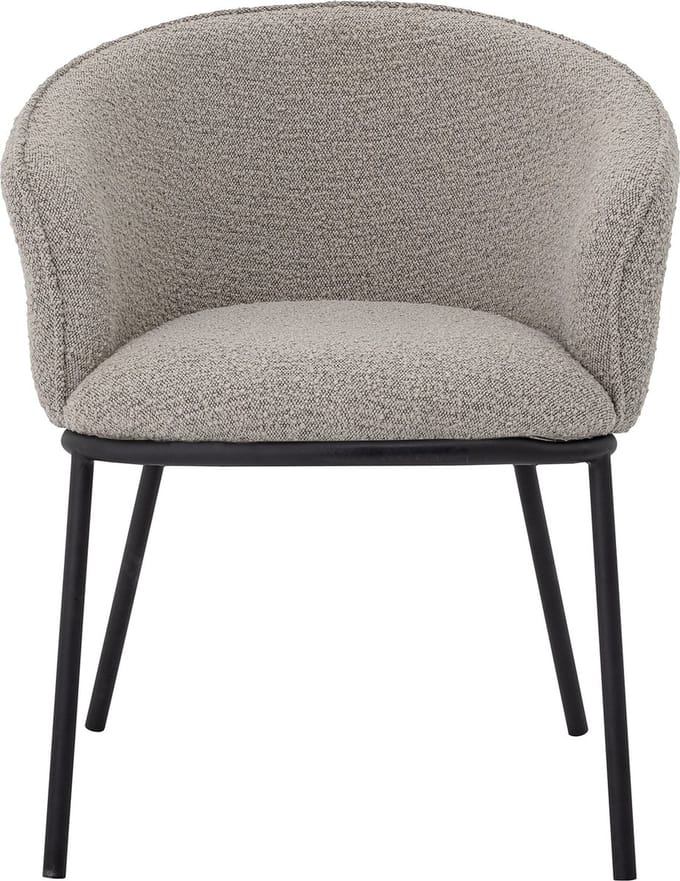 Bloomingville - Cortone Eetkamerstoel - Grijs - Polyester