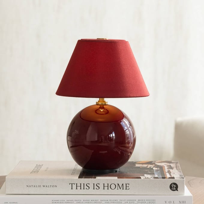 Globen Lighting IRIS accu-tafellamp, rood, hoogte 23 cm, G4
