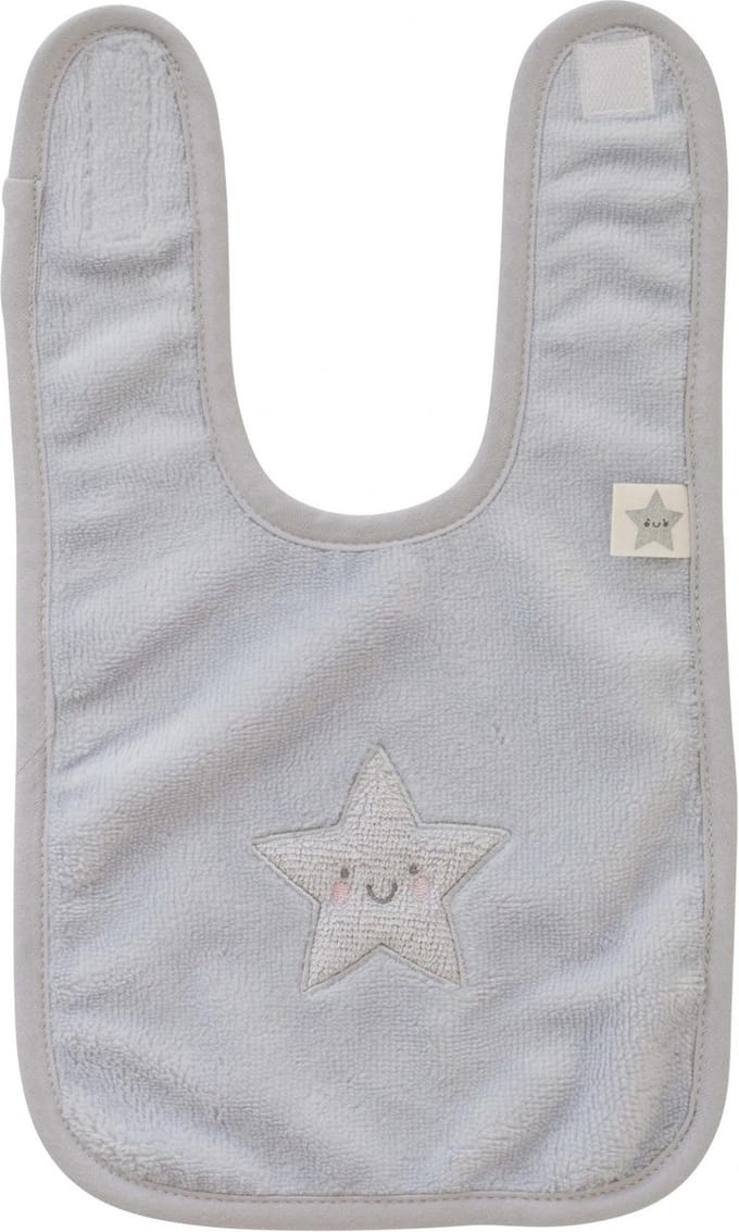 Pericles Slabbetje Star 32 Cm Small Grijs