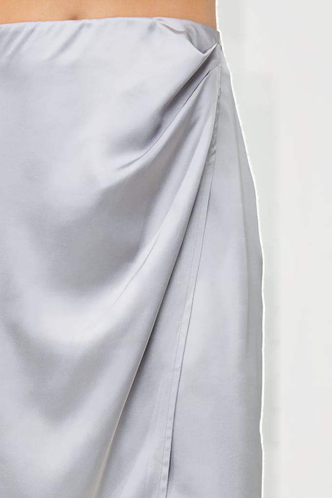 French Connection Inu Satin Midi Wrap Skirt Taglia: 10 | Minigonne Outlet | Donna