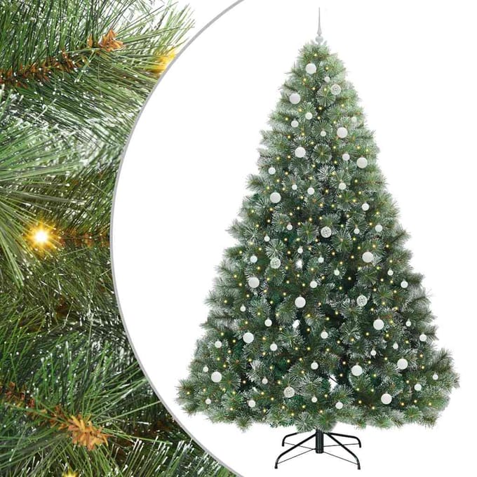 vidaXL - Kunstkerstboom - Groen - 240 - cm - PE - en - PVC
