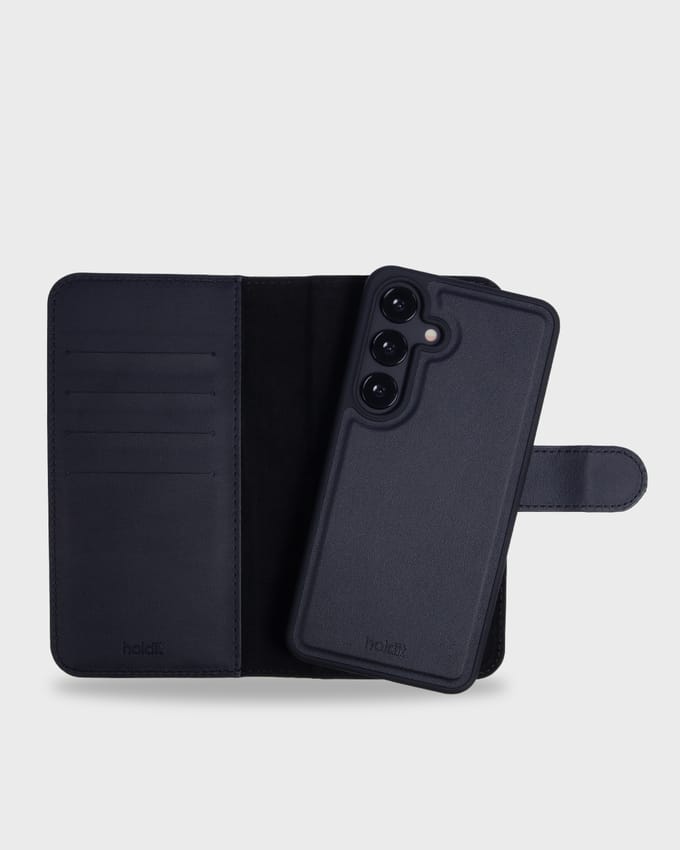 Wallet Case Magnet Black Galaxy S25+