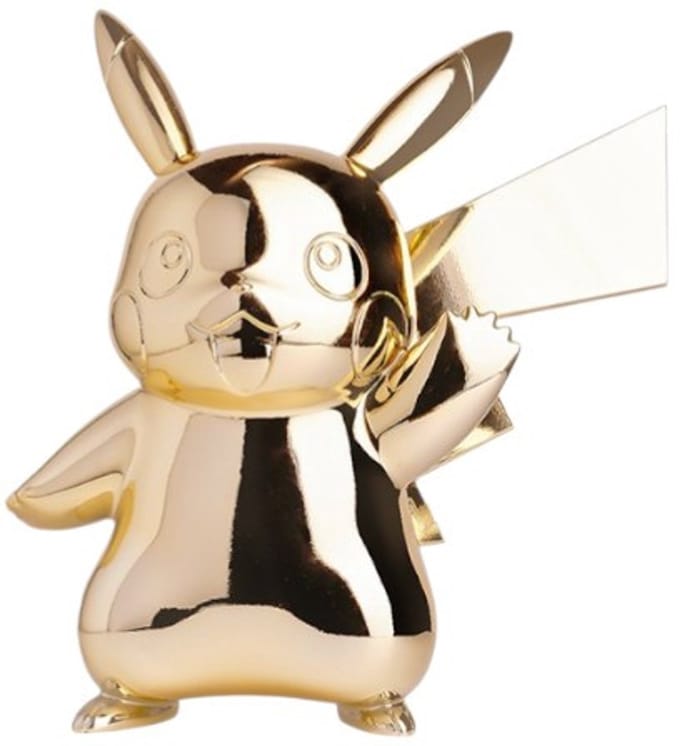 Pikachu 30e Jubileumbeeldje – Verchroomd Goud | Pokémon | Leblon Delienne