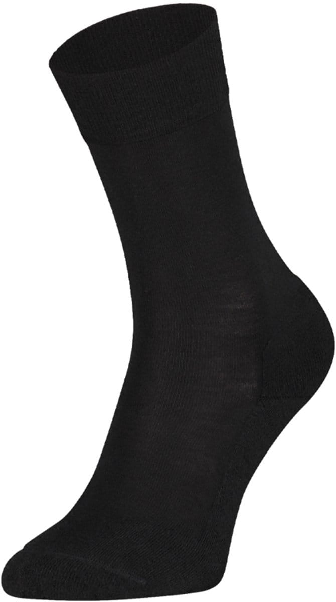 Soga - 2-Pack - Dunne Wollen Sokken - Jaarrond Draagbaar - Heren / Dames - zwart - 43-45 - S13