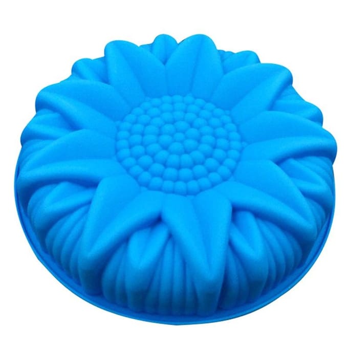 Grote siliconen cakevorm Dessertvormen Grote zonnebloem Styling Gebakvormen grijs