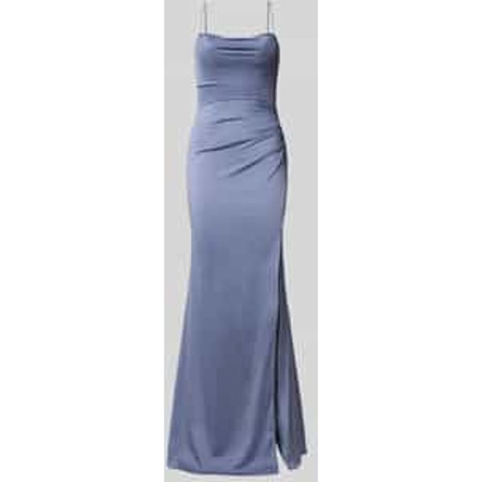 slim fit avondjurk met plooien