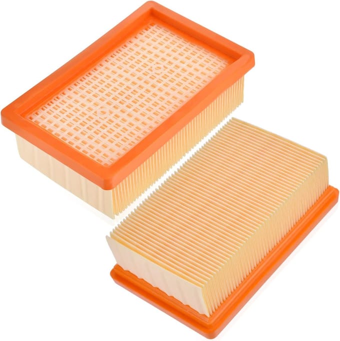 Filter voor Karcher WD4 WD5 WD6 MV4 MV5 MV6 Vervanging stoffilters 2.863-005.0 [Pack 2]