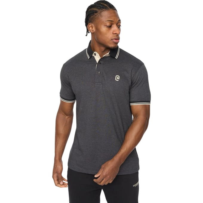 Crosshatch Heren Preece Polo Shirt (Zwart)