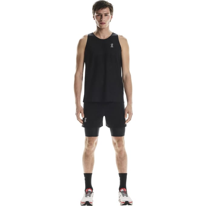 On Pace Shorts 2 M Black Maat: L | Korte Broeken Outlet | Heren | Zwart