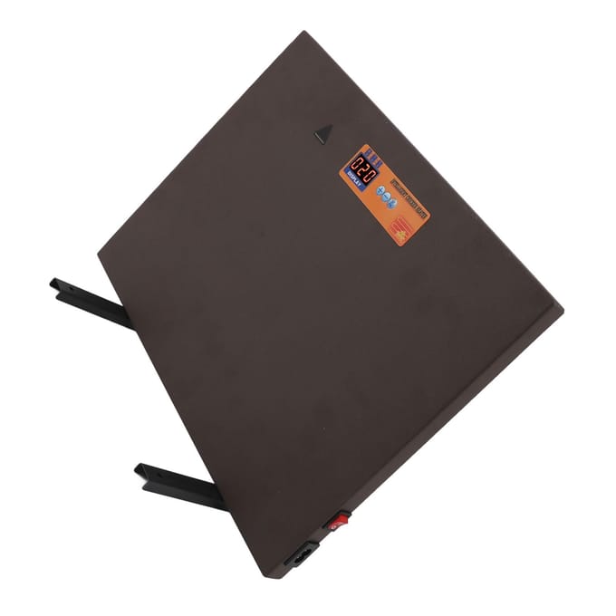 Chauffage Poulailler Marron Contrôle Manuel 150W 4 Modes Affichage Numérique Fonction Minuterie Anti Basculement