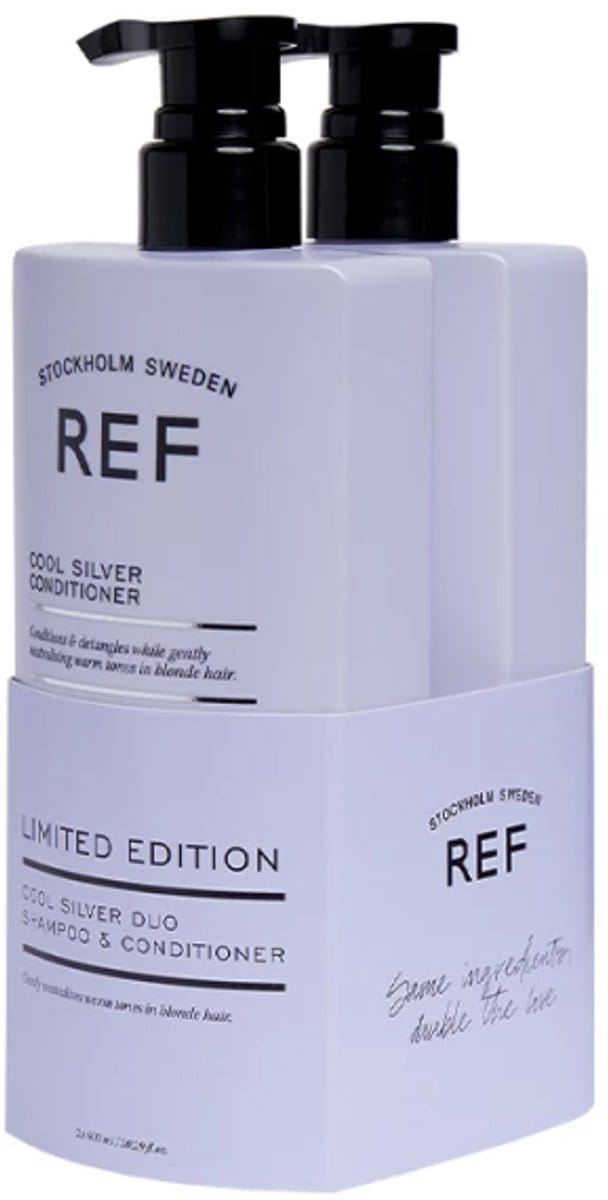 REF Stockholm - Cool Silver Duo Verpakking - 600ml + 600ml - Zilver shampoo & conditioner