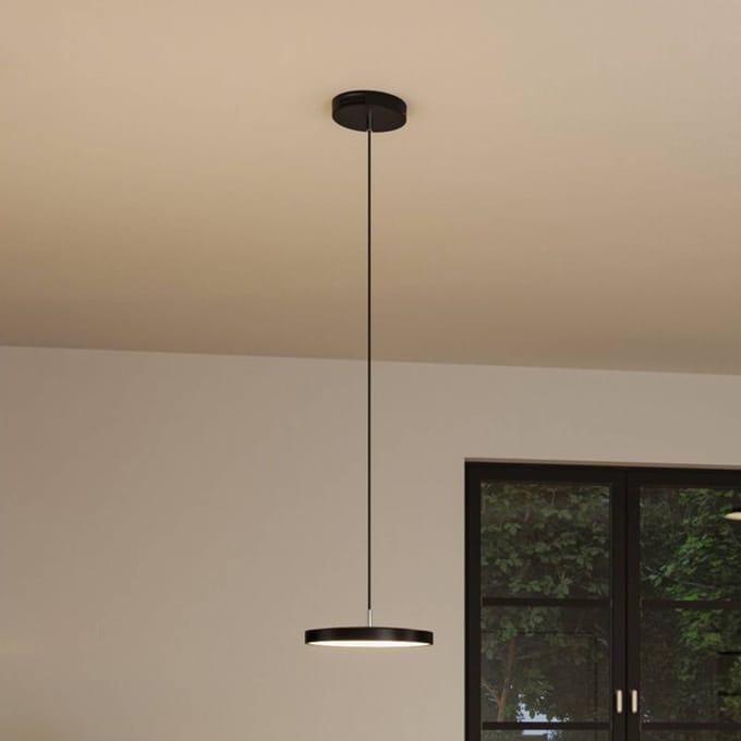 LED-hanglamp Smart Home Zigbee 3.0 Hildor 2700K 1000lm 17W Zwart mat dimbaar