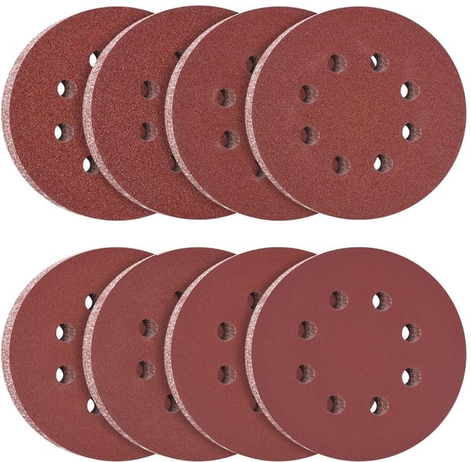 Dailygoody - Schuurpapier - Ronde Schuurdiscs - 125 mm - 120 Stuks