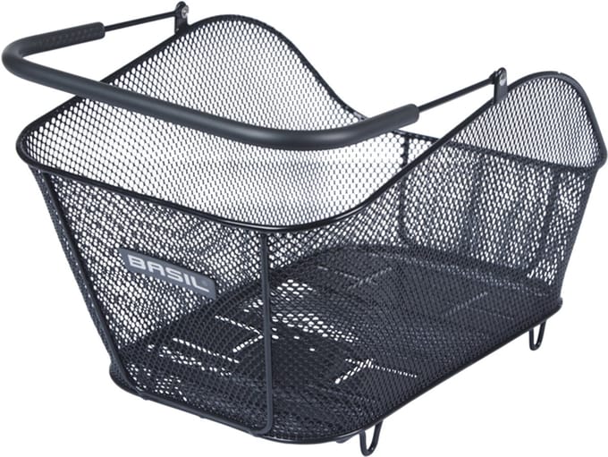 Basil Icon M Multi System Fietsmand - Achter - Fijnmazig staal - Zwart - Medium - 23 Liter-