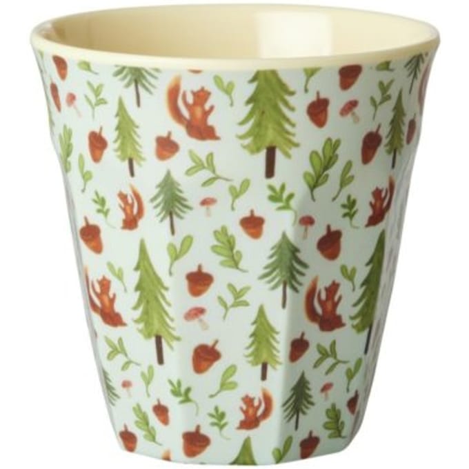 Rice melamine beker medium happy forest
