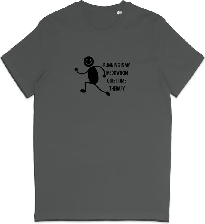T Shirt Dames Heren - Hardlopers - Quote Grappig - Joggers - Grijs - Maat M