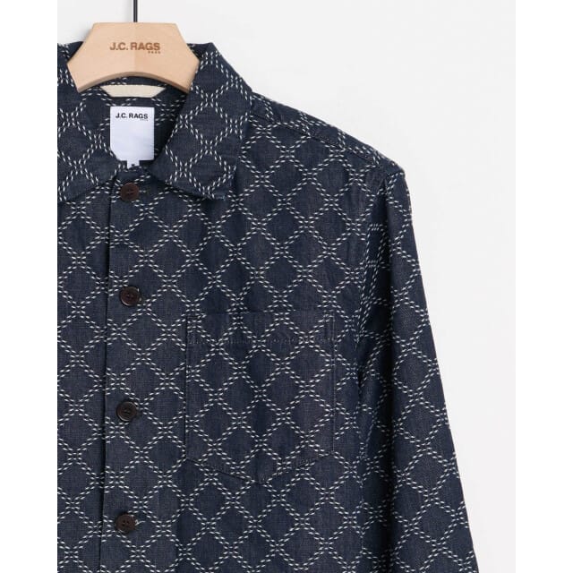 J.C. Rags Overshirt dark blue dessin
