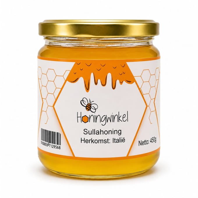 Sullahoning 450g Italië Honingwinkel (vloeibaar)