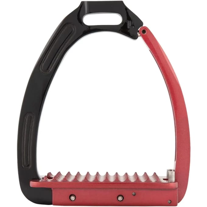 BR Stijgbeugels Lavarone - Black / Red - Maat 12 cm / Adult