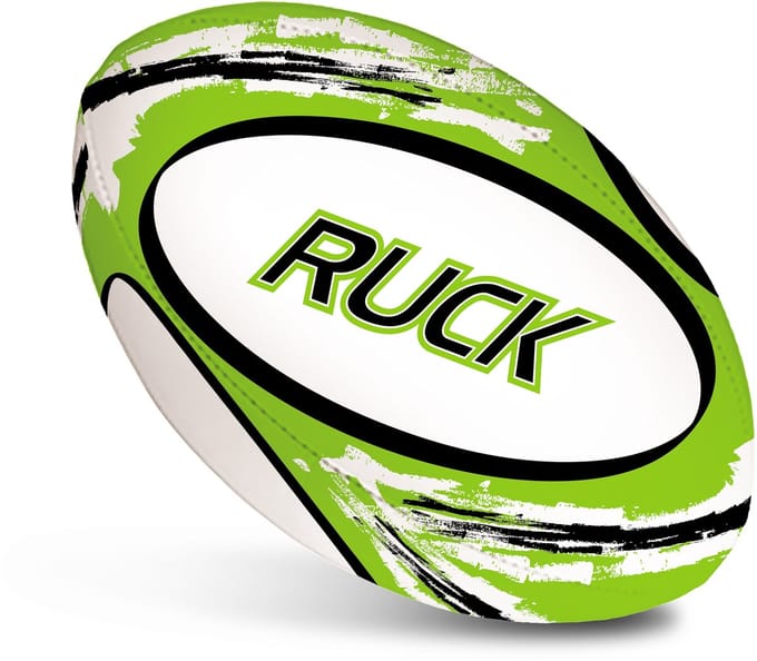 Mondo rugbybal Touche 29cm multicolor - rugby speelgoedbal.