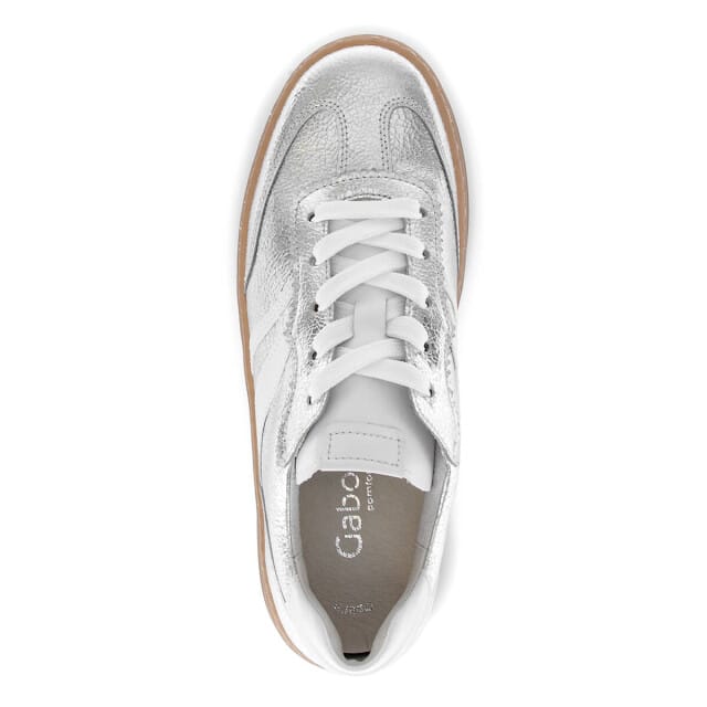 Gabor -Dames - zilver - sneakers - maat 39