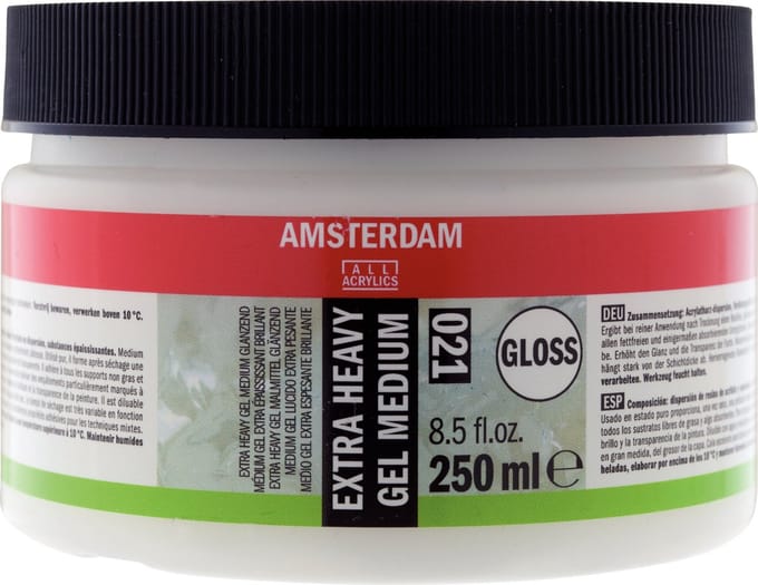 Amsterdam Extra heavy gel medium glanzend 021 pot 250 ml